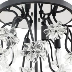 Wildflower 378S04MB 4-Light Ceiling Light - Matte Black -Hanging Lighting 378S04MB Detail 2