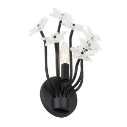 Wildflower 378W01MB 1-Light Wall Sconce - Matte Black -Hanging Lighting 378W01MB 2