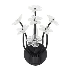 Wildflower 378W01MB 1-Light Wall Sconce - Matte Black -Hanging Lighting 378W01MB 4