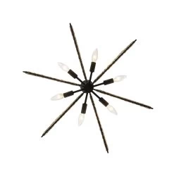 Machina 379C06MBS 6-Light Chandelier - Matte Black/Sulihiya -Hanging Lighting 379C06MBS 4