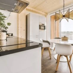 Machina 379C06MBS 6-Light Chandelier - Matte Black/Sulihiya -Hanging Lighting 379C06MBS Application Square