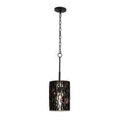 Estela 380M01MBFG 1-Light Mini Pendant Light - Matte Black/French Gold 12 Estela 380M01MBFG 1-Light Mini Pendant Light - Matte Black/French Gold -Hanging Lighting 380M01MBFG 4