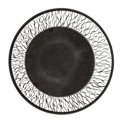 Estela 380MI30AMBFG 30-Inch Round Mirror - Matte Black/French Gold -Hanging Lighting 380MI30AMBFG 2