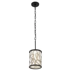 Scribble 381M01MBAR 1-Light Mini Pendant Light - Matte Black/Artifact -Hanging Lighting 381M01MBAR 3
