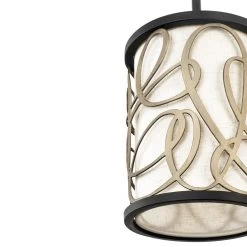 Scribble 381M01MBAR 1-Light Mini Pendant Light - Matte Black/Artifact -Hanging Lighting 381M01MBAR Detail 1