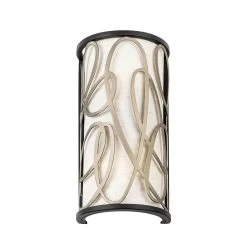 Scribble 381W02MBAR 2-Light Wall Sconce - Matte Black/Artifact -Hanging Lighting 381W02MBAR 3