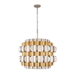 Swoon 382P06AGGD 6-Light Pendant Light - Antique Gold/Gold Dust -Hanging Lighting 382P06AGGD 3