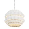 Swoon 382P06MW 6-Light Pendant Light - Matte White -Hanging Lighting 382P06MW