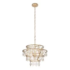Fleur 386C04FG 4-Light Chandelier - French Gold 11 Fleur 386C04FG 4-Light Chandelier - French Gold -Hanging Lighting 386C04FG 1