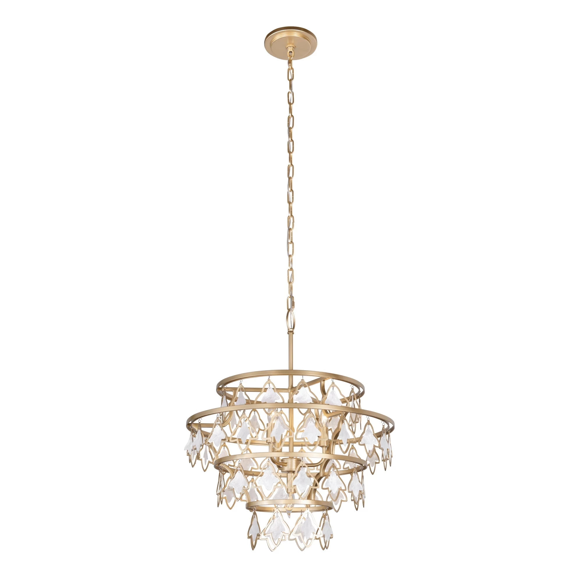 Fleur 386C04FG 4-Light Chandelier - French Gold 5 Fleur 386C04FG 4-Light Chandelier - French Gold - Image 3