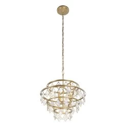 Fleur 386C04FG 4-Light Chandelier - French Gold 12 Fleur 386C04FG 4-Light Chandelier - French Gold -Hanging Lighting 386C04FG 2
