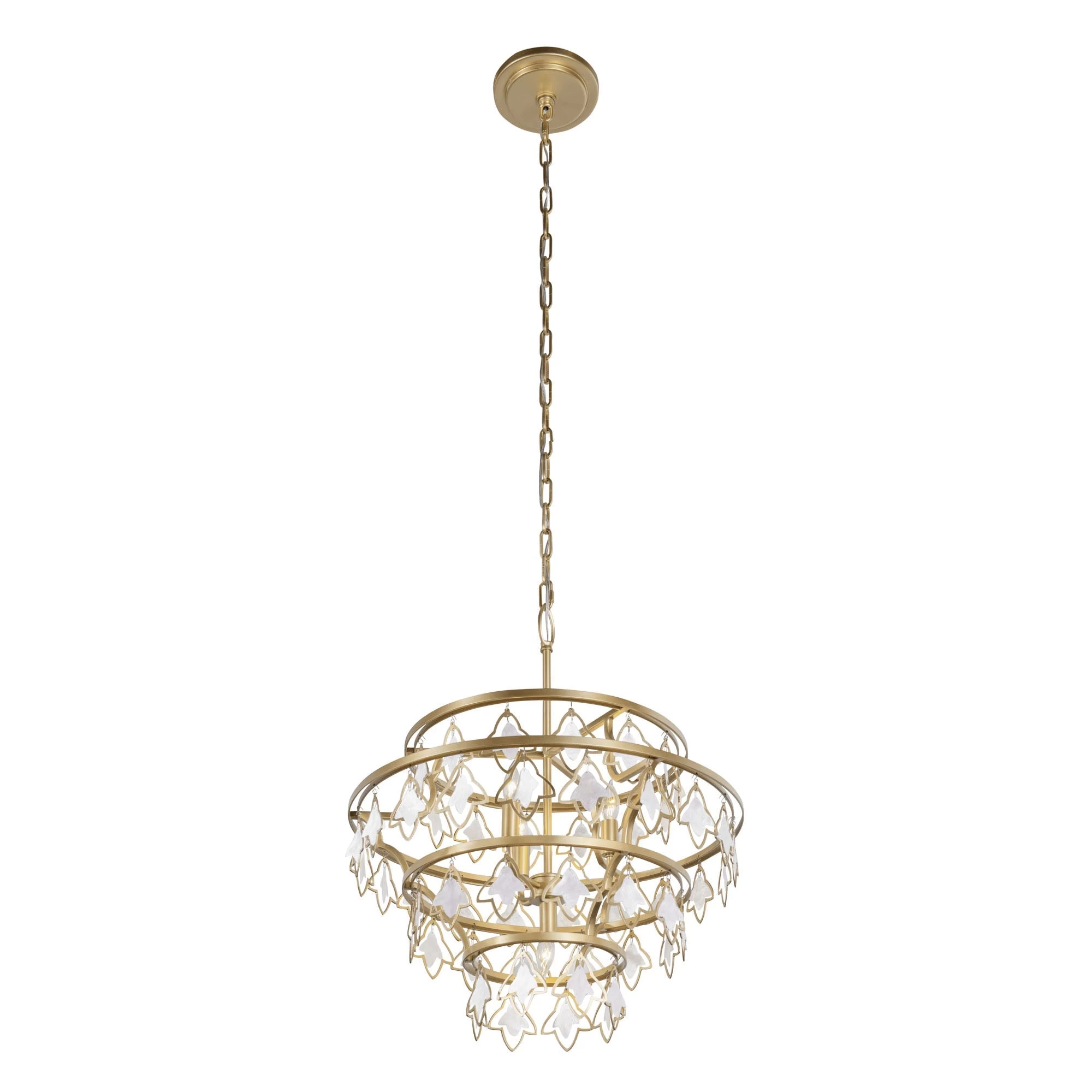 Fleur 386C04FG 4-Light Chandelier - French Gold 6 Fleur 386C04FG 4-Light Chandelier - French Gold - Image 4
