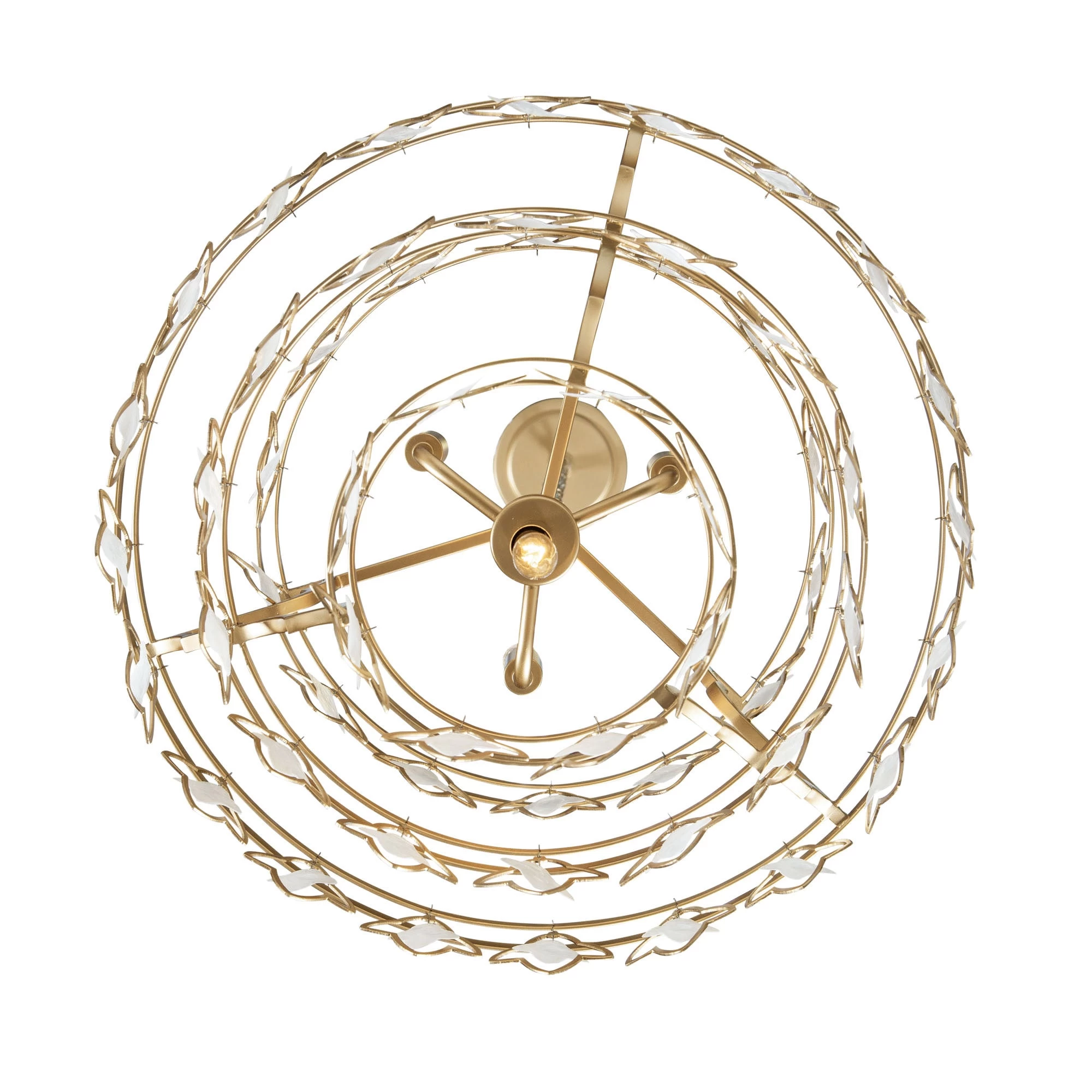 Fleur 386C04FG 4-Light Chandelier - French Gold 7 Fleur 386C04FG 4-Light Chandelier - French Gold - Image 5