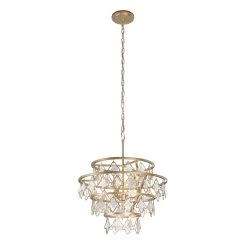 Fleur 386C04FG 4-Light Chandelier - French Gold 14 Fleur 386C04FG 4-Light Chandelier - French Gold -Hanging Lighting 386C04FG 4