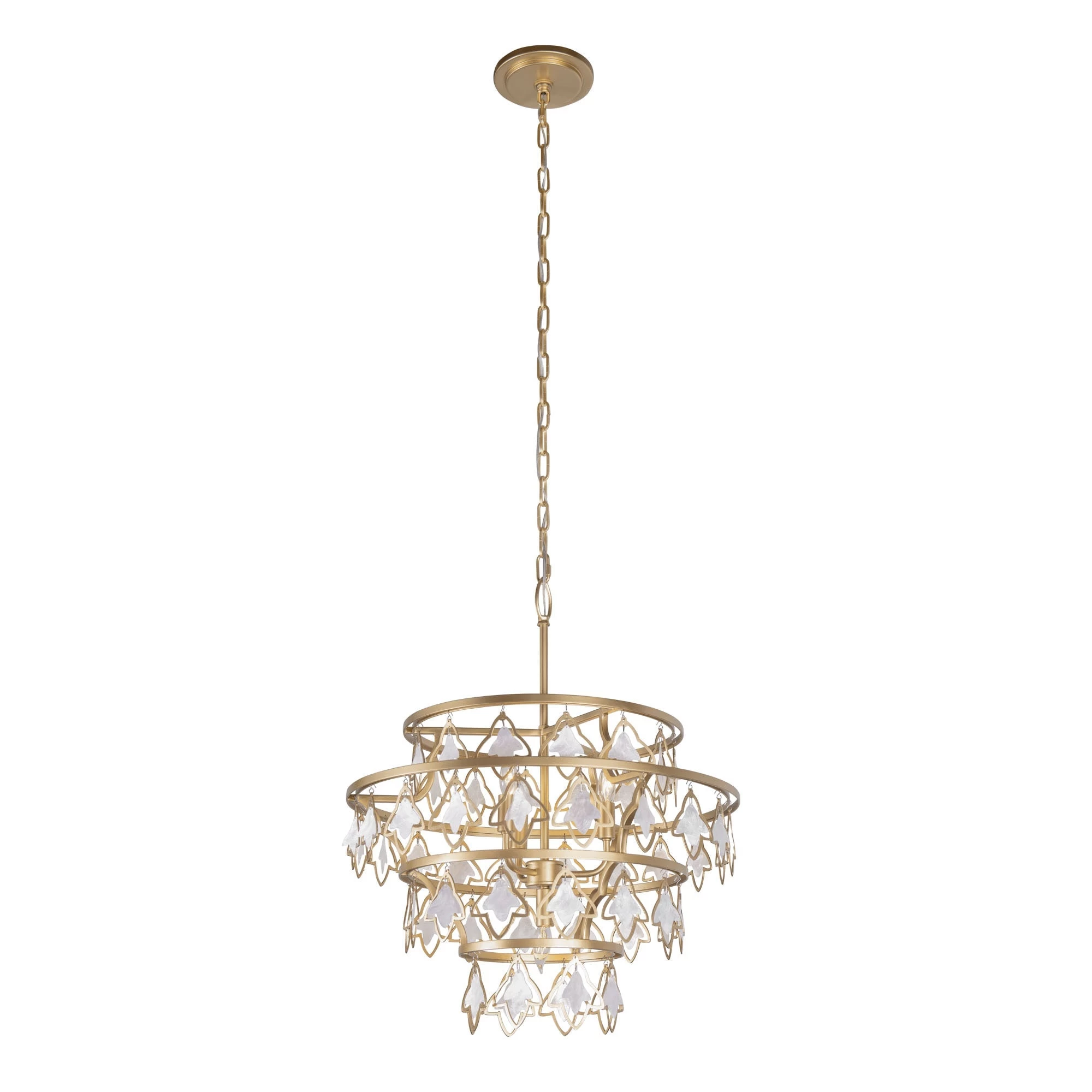 Fleur 386C04FG 4-Light Chandelier - French Gold 8 Fleur 386C04FG 4-Light Chandelier - French Gold - Image 6