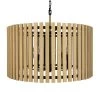 Suratto 387P08MBH 8-Light Pendant Light - Matte Black/Honey Blonde -Hanging Lighting 387P08MBH