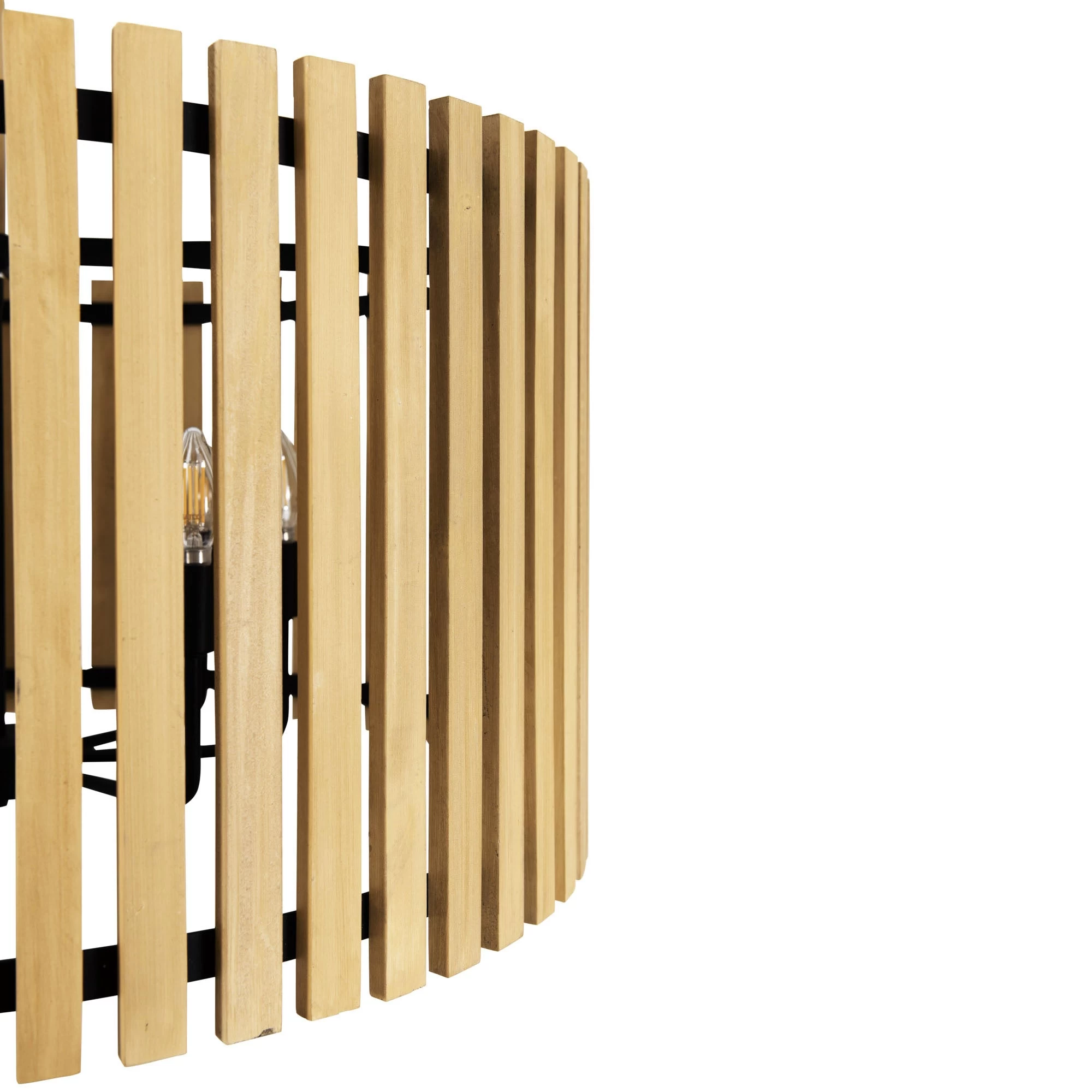 Suratto 387P08MBH 8-Light Pendant Light - Matte Black/Honey Blonde 9 Suratto 387P08MBH 8-Light Pendant Light - Matte Black/Honey Blonde - Image 7