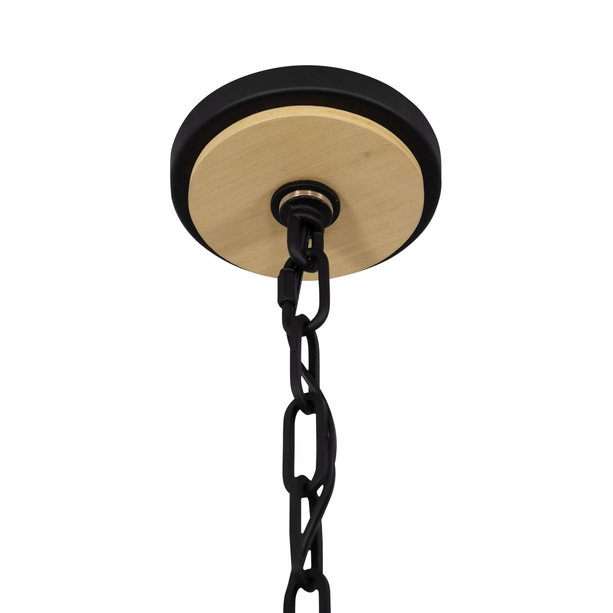 Suratto 387P08MBH 8-Light Pendant Light - Matte Black/Honey Blonde 10 Suratto 387P08MBH 8-Light Pendant Light - Matte Black/Honey Blonde - Image 8