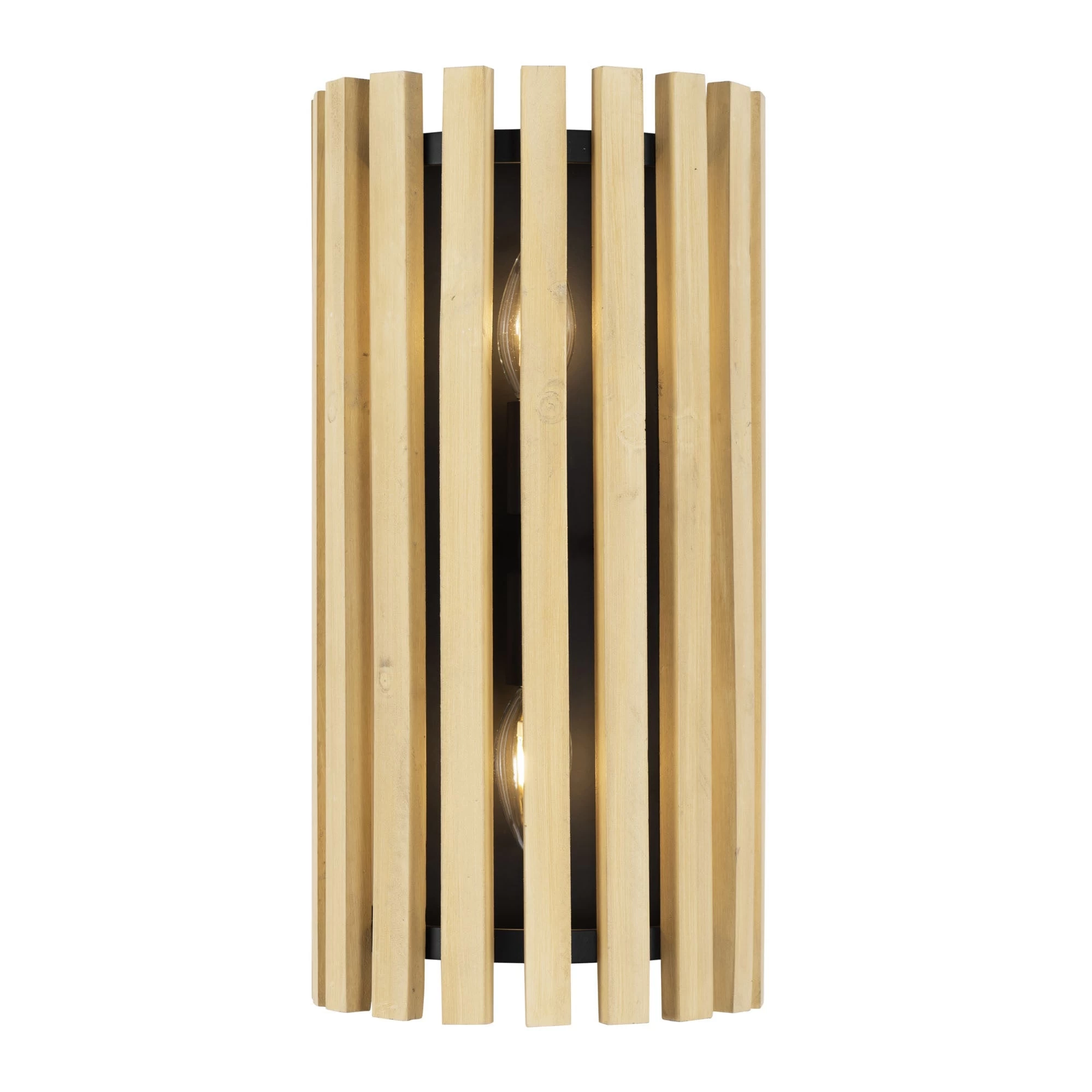 Suratto 387W02MBH 2-Light Wall Sconce - Matte Black/Honey Blonde 3 Suratto 387W02MBH 2-Light Wall Sconce - Matte Black/Honey Blonde