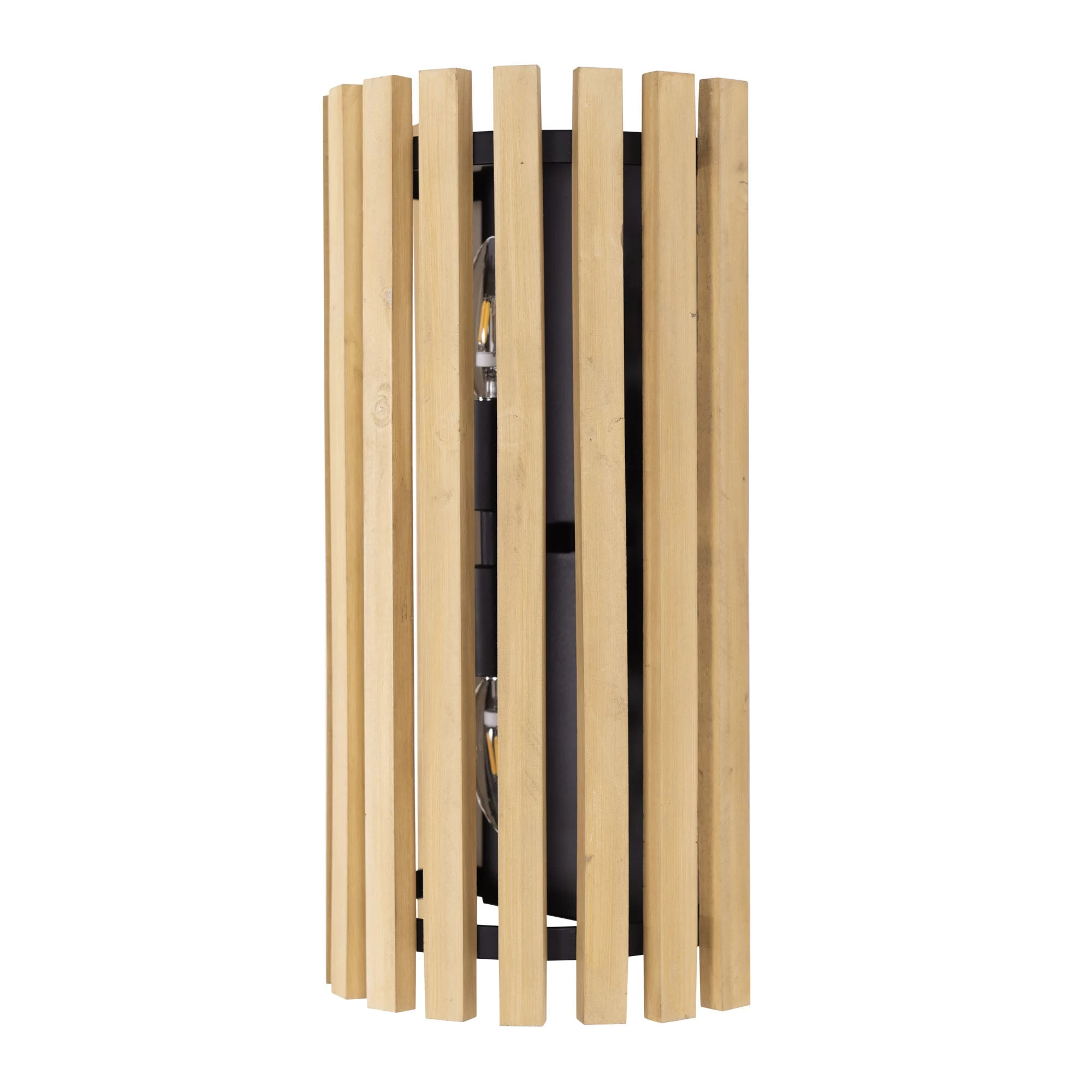 Suratto 387W02MBH 2-Light Wall Sconce - Matte Black/Honey Blonde 6 Suratto 387W02MBH 2-Light Wall Sconce - Matte Black/Honey Blonde - Image 4