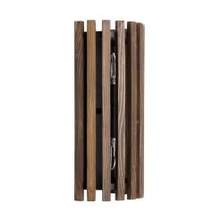 Suratto 387W02MBW 2-Light Wall Sconce - Matte Black/Medium Walnut -Hanging Lighting 387W02MBW 4