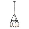Stopwatch 388P03MBFG 3-Light Pendant Light - Matte Black/French Gold -Hanging Lighting 388P03MBFG