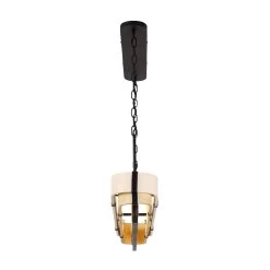 Blonde Moment 389N05MBHN 5-Light Kitchen Island Pendant - Matte Black/Honey/Medium Oak -Hanging Lighting 389N05MBHN 3