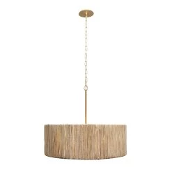 Jacob's Ladder 391P06FG 6-Light Pendant Light - French Gold -Hanging Lighting 391P06FG 1