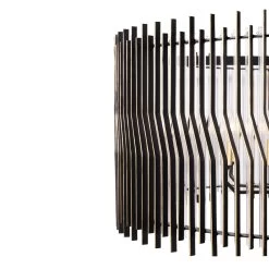 Park Row 393P10MBFG 10-Light Pendant Light - Matte Black/French Gold -Hanging Lighting 393P10MBFG Detail 3