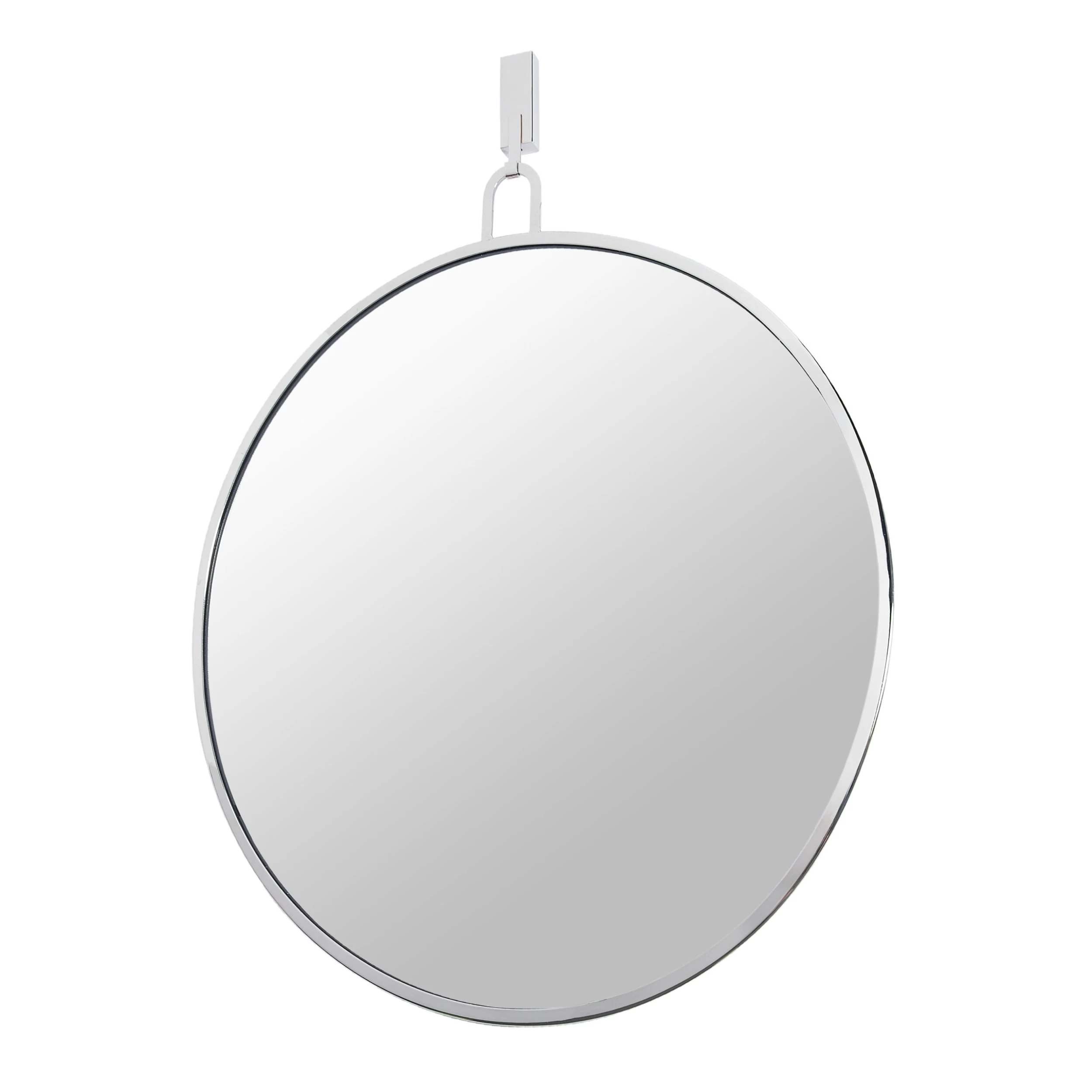 Stopwatch 407A01PN 30-Inch Round Mirror - Polished Nickel 4 Stopwatch 407A01PN 30-Inch Round Mirror - Polished Nickel - Image 2