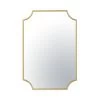 Carlton 431MI22GO 23x33 Beaded Frame Mirror - Gold -Hanging Lighting 431MI22GO