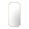Carlton 431MI24GO 24x50 Beaded Frame Mirror - Gold -Hanging Lighting 431MI24GO