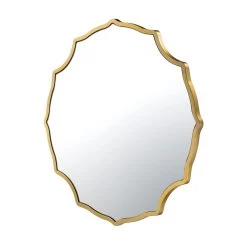 Not Baroque - En 432MI30GO 30-in Mirror - Gold -Hanging Lighting 432MI30GO 1