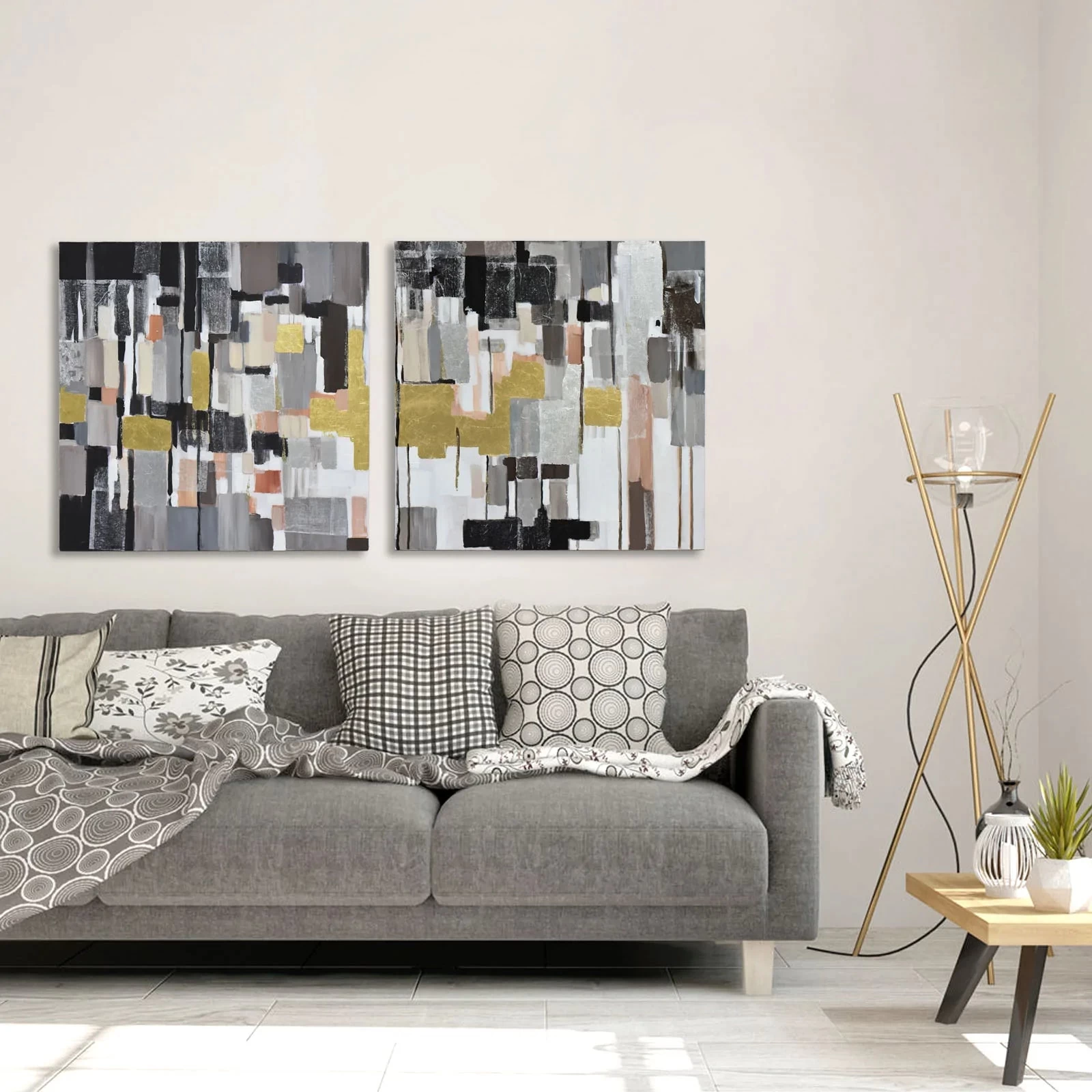 Leaf Of Faith 435WA11 3D Diptych Wall Art 4 Leaf Of Faith 435WA11 3D Diptych Wall Art - Image 2