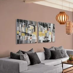 Leaf Of Faith 435WA11 3D Diptych Wall Art 13 Leaf Of Faith 435WA11 3D Diptych Wall Art -Hanging Lighting 435WA11 Application 2