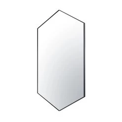 Put A Spell On You 436MI22BL 22x40 Hex Mirror - Black -Hanging Lighting 436MI22BL 2