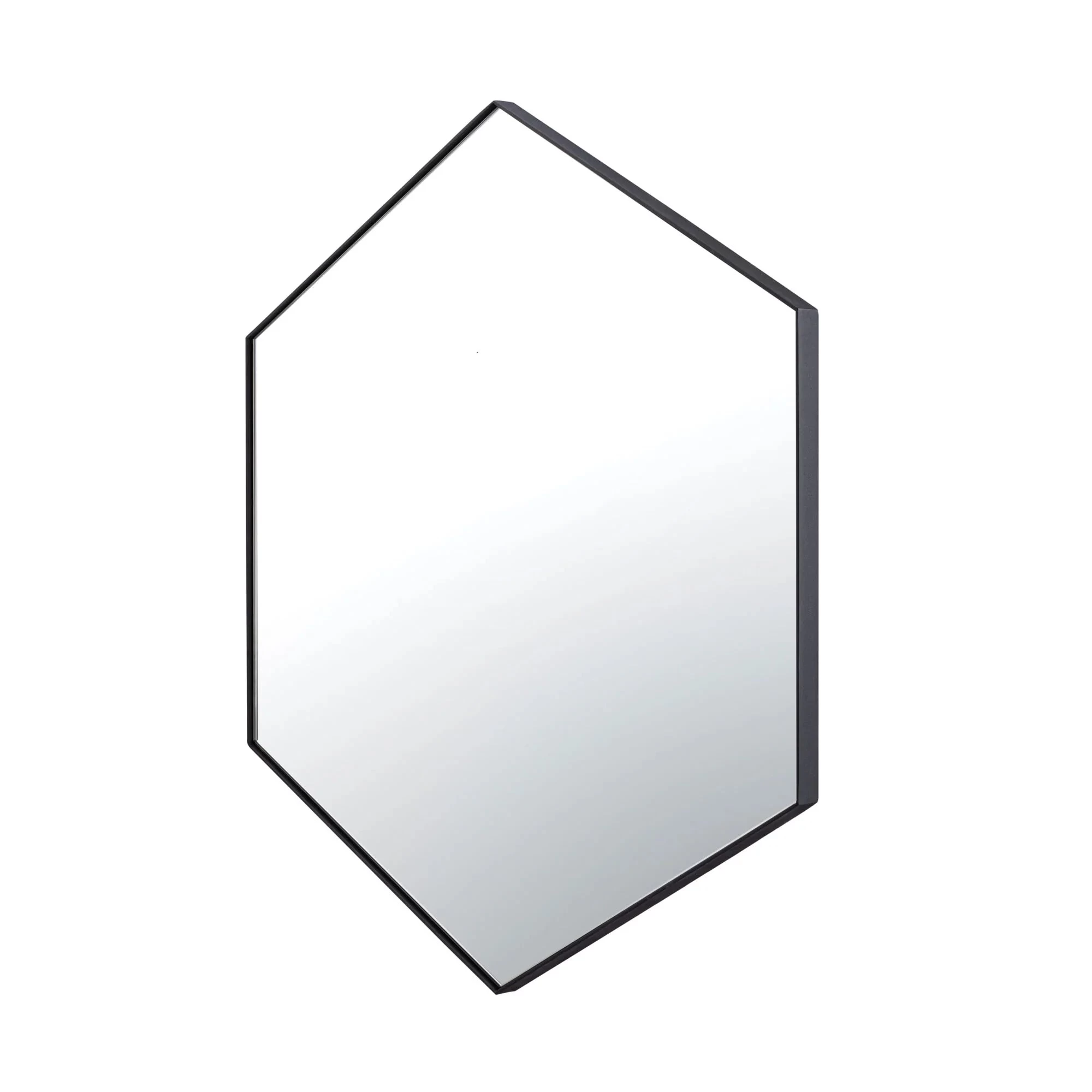 Put A Spell On You 436MI30BL 30-in Hex Mirror - Black 4 Put A Spell On You 436MI30BL 30-in Hex Mirror - Black - Image 2