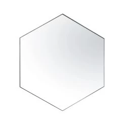 Put A Spell On You 436MI30CH 30-in Hex Mirror - Chrome -Hanging Lighting 436MI30CH