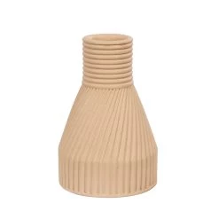 Linnea 445VA03A Ceramic Vase - Wash Brown 9 Linnea 445VA03A Ceramic Vase - Wash Brown -Hanging Lighting 445VA03A