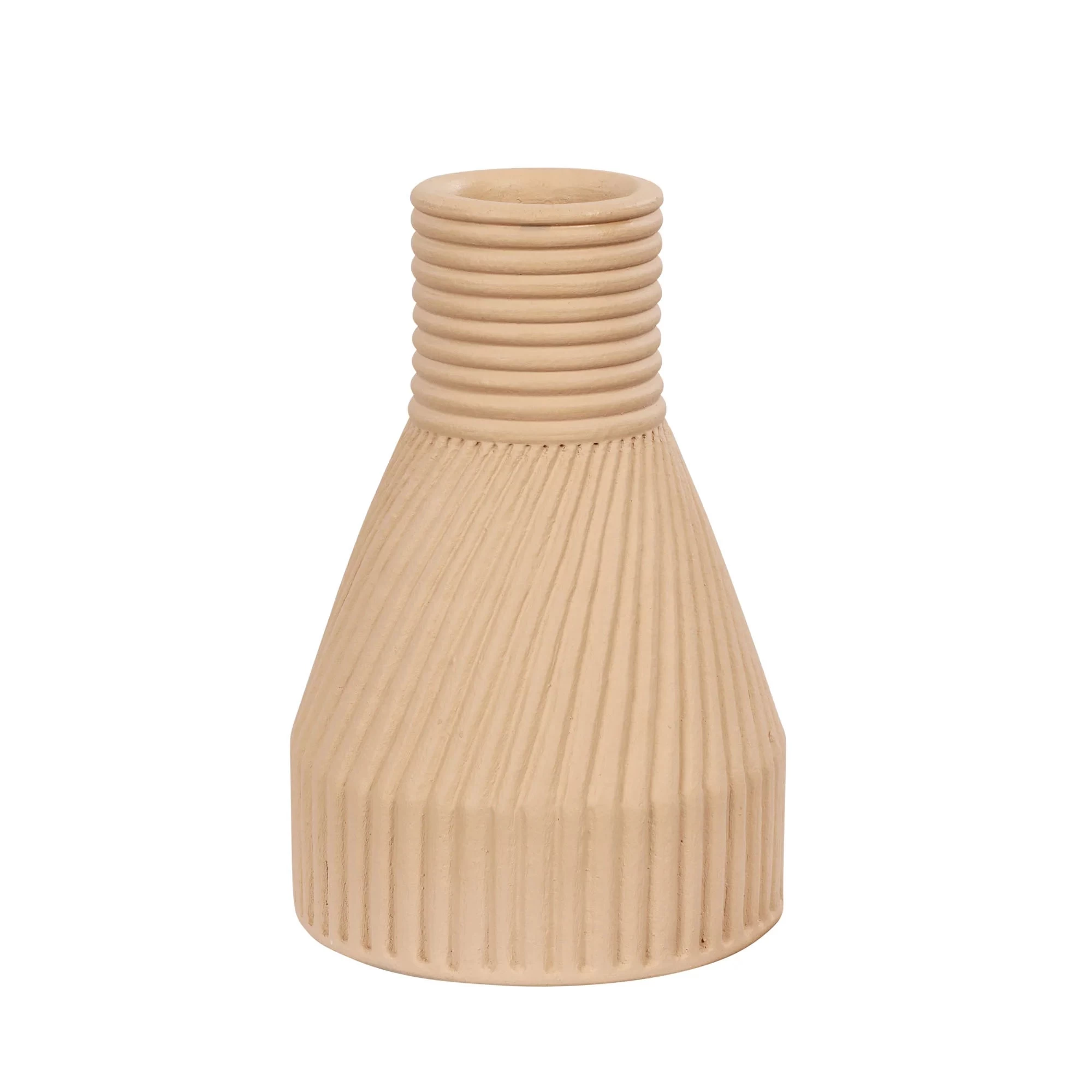 Linnea 445VA03A Ceramic Vase - Wash Brown 6 Linnea 445VA03A Ceramic Vase - Wash Brown - Image 4