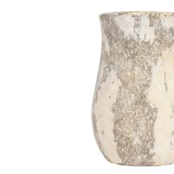 Potty 445VA05D Ceramic Vase - Distressed Cafe Au Lait -Hanging Lighting 445VA05D Detail 1