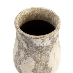 Potty 445VA05D Ceramic Vase - Distressed Cafe Au Lait -Hanging Lighting 445VA05D Detail 2