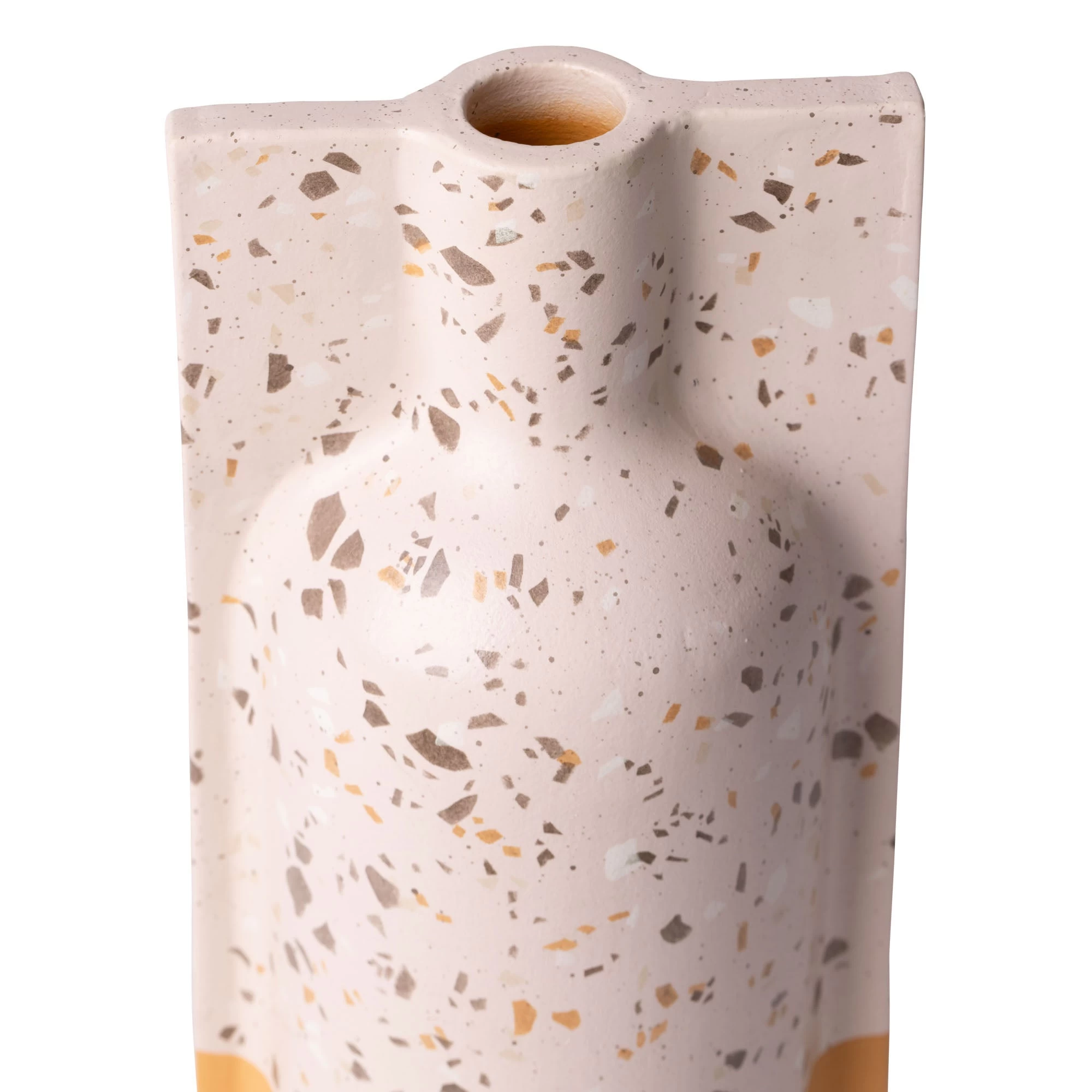 Urbino 445VA09B Ceramic Vase - Rose Terrazzo/Terracotta 8 Urbino 445VA09B Ceramic Vase - Rose Terrazzo/Terracotta - Image 6