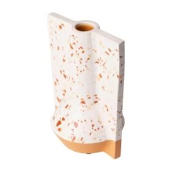 Urbino 445VA09C Ceramic Vase - White Terrazzo/Terracotta -Hanging Lighting 445VA09C 3