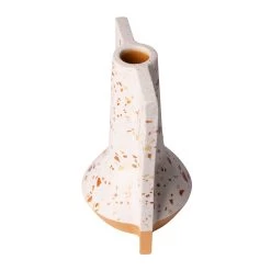 Urbino 445VA09C Ceramic Vase - White Terrazzo/Terracotta -Hanging Lighting 445VA09C 5