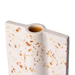 Urbino 445VA09C Ceramic Vase - White Terrazzo/Terracotta -Hanging Lighting 445VA09C Detail 1