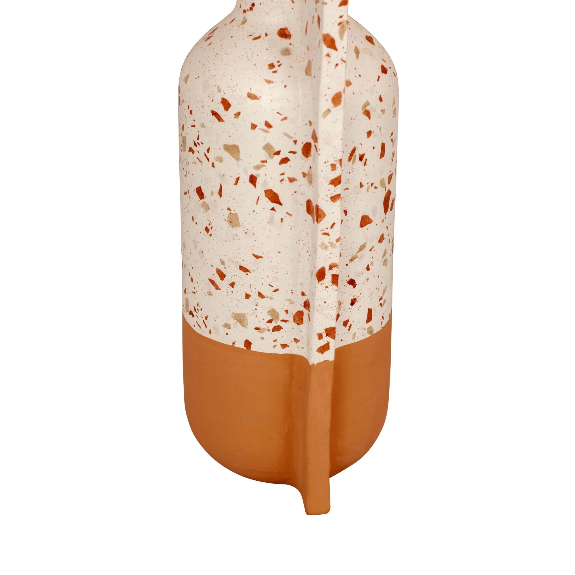 Urbino 445VA09D Ceramic Vase - White Terrazzo/Terracotta 7 Urbino 445VA09D Ceramic Vase - White Terrazzo/Terracotta - Image 5