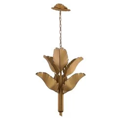 Banana Leaf 901C06GO 6-Light Chandelier - Gold -Hanging Lighting 901C06GO 4