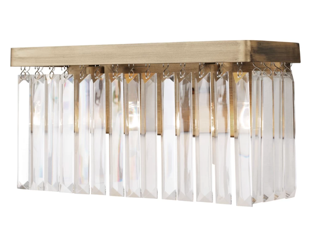 Social Club 297B02HG 2-Light Vanity Light - Havana Gold 4 Social Club 297B02HG 2-Light Vanity Light - Havana Gold - Image 2