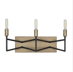 Bodie 314B03HGCB 3-Light Vanity Light - Havana Gold/Carbon